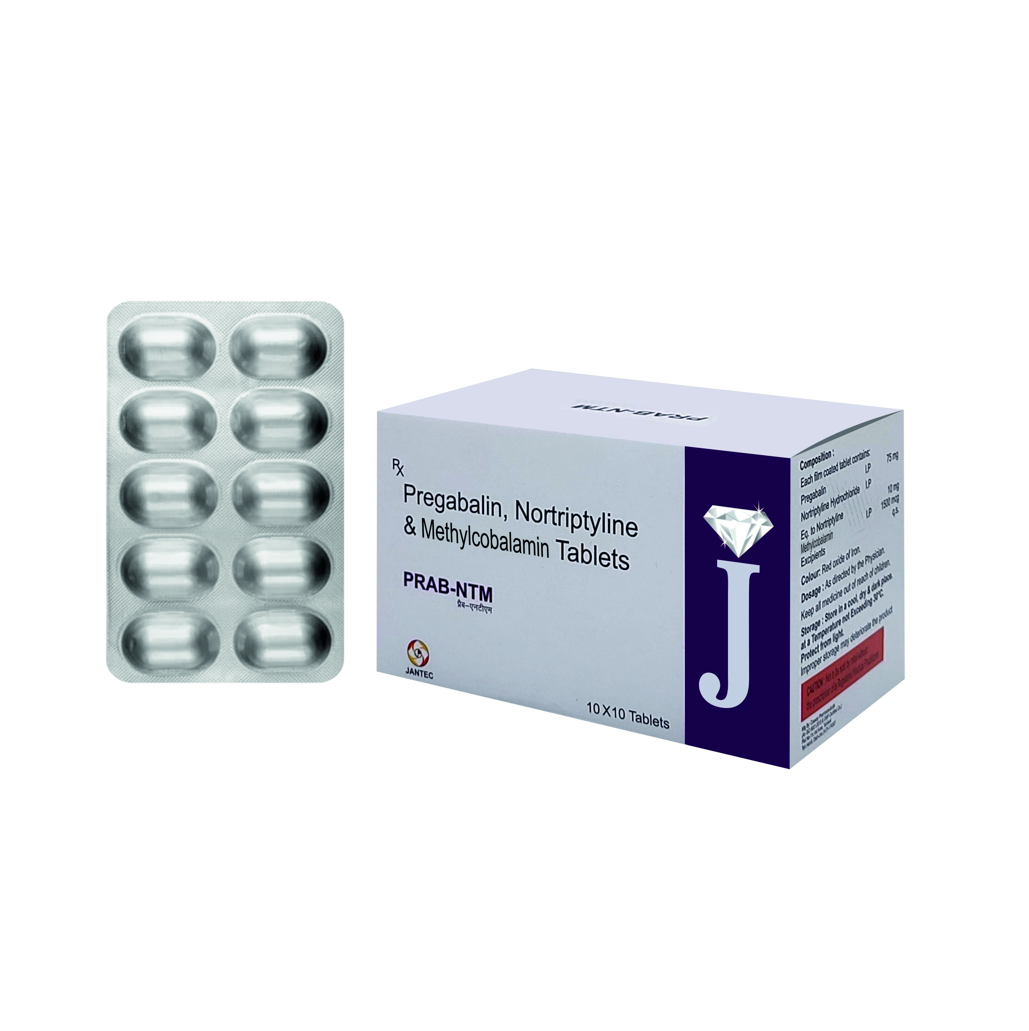 Pregabalin Nortriptyline Methylcobalamin Tablet for neuropathic pain
