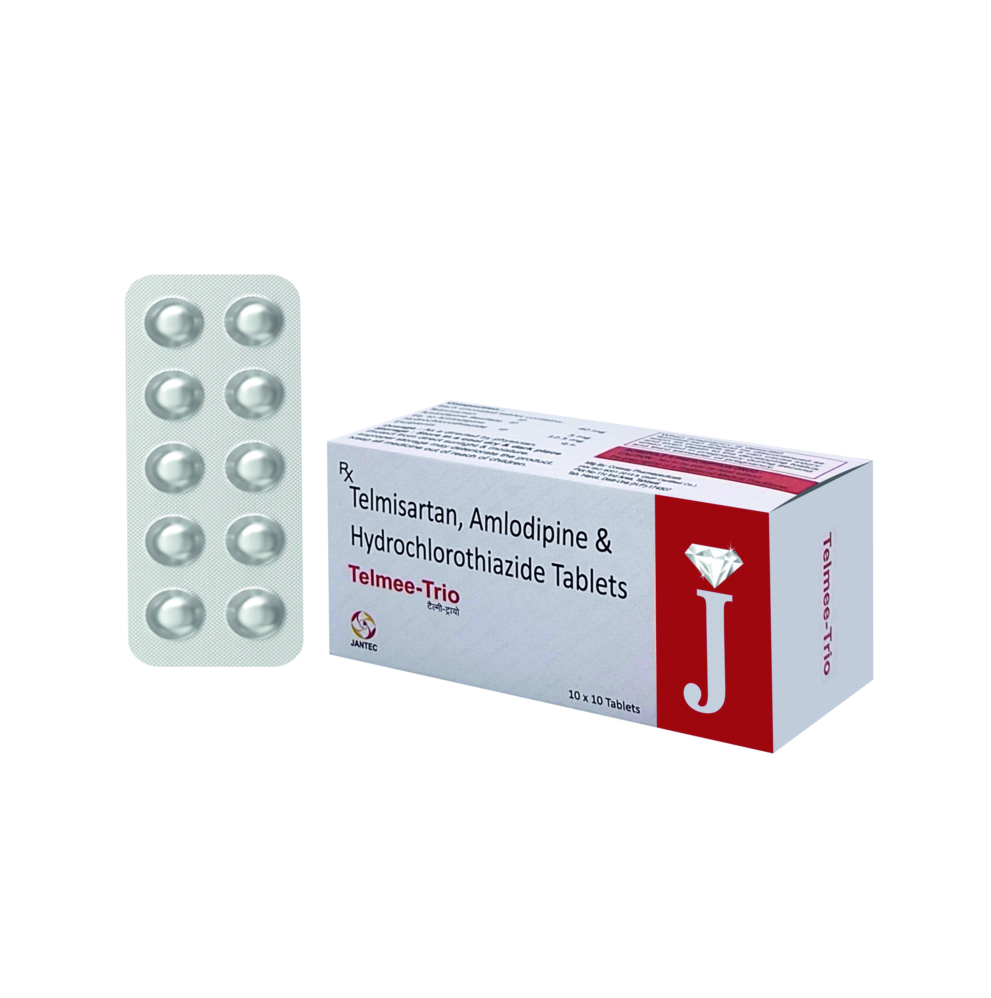 Telmisartan Amlodipine HCTZ Tablets for hypertension and cardiovascular health