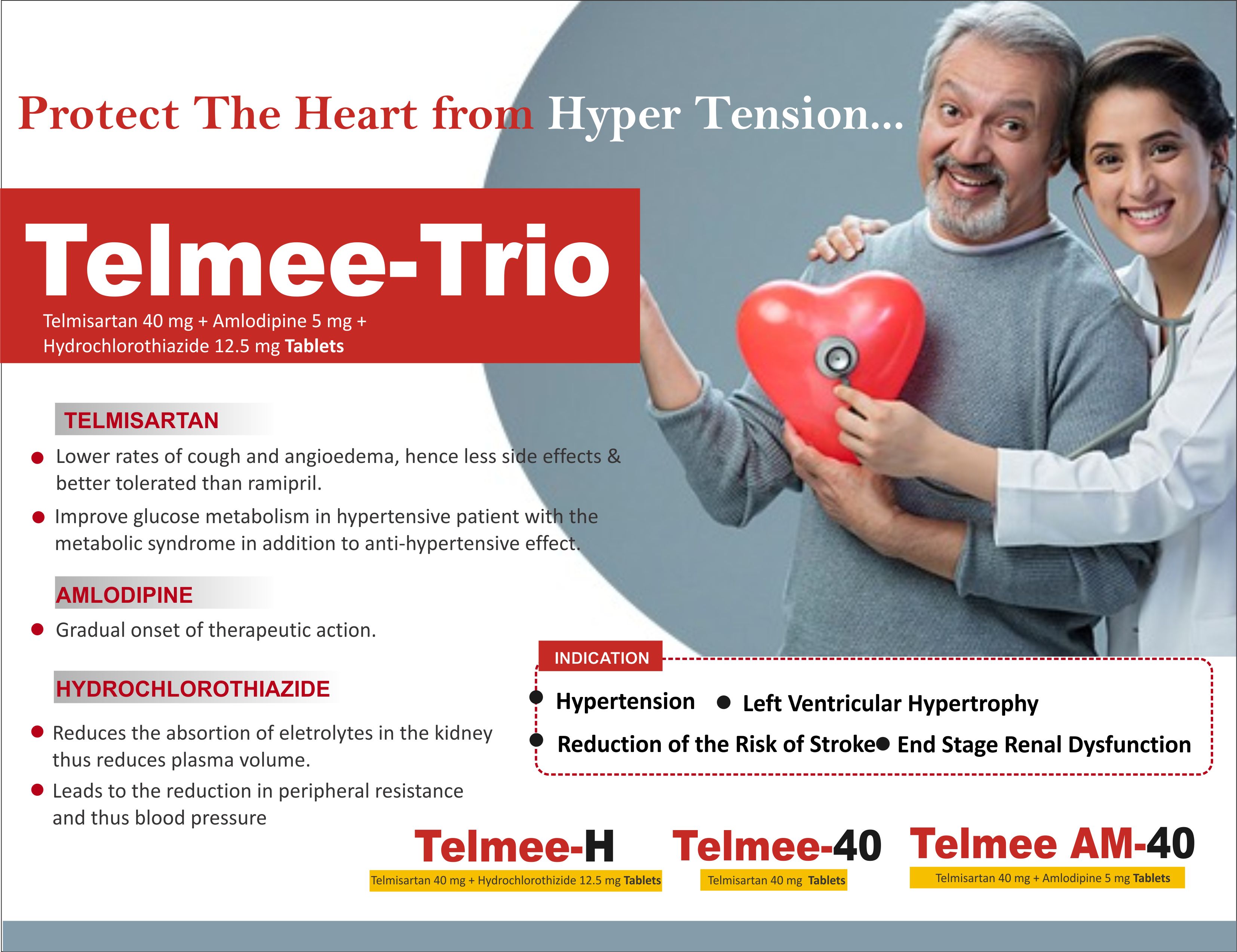 Telmisartan Amlodipine HCTZ Tablet benefits